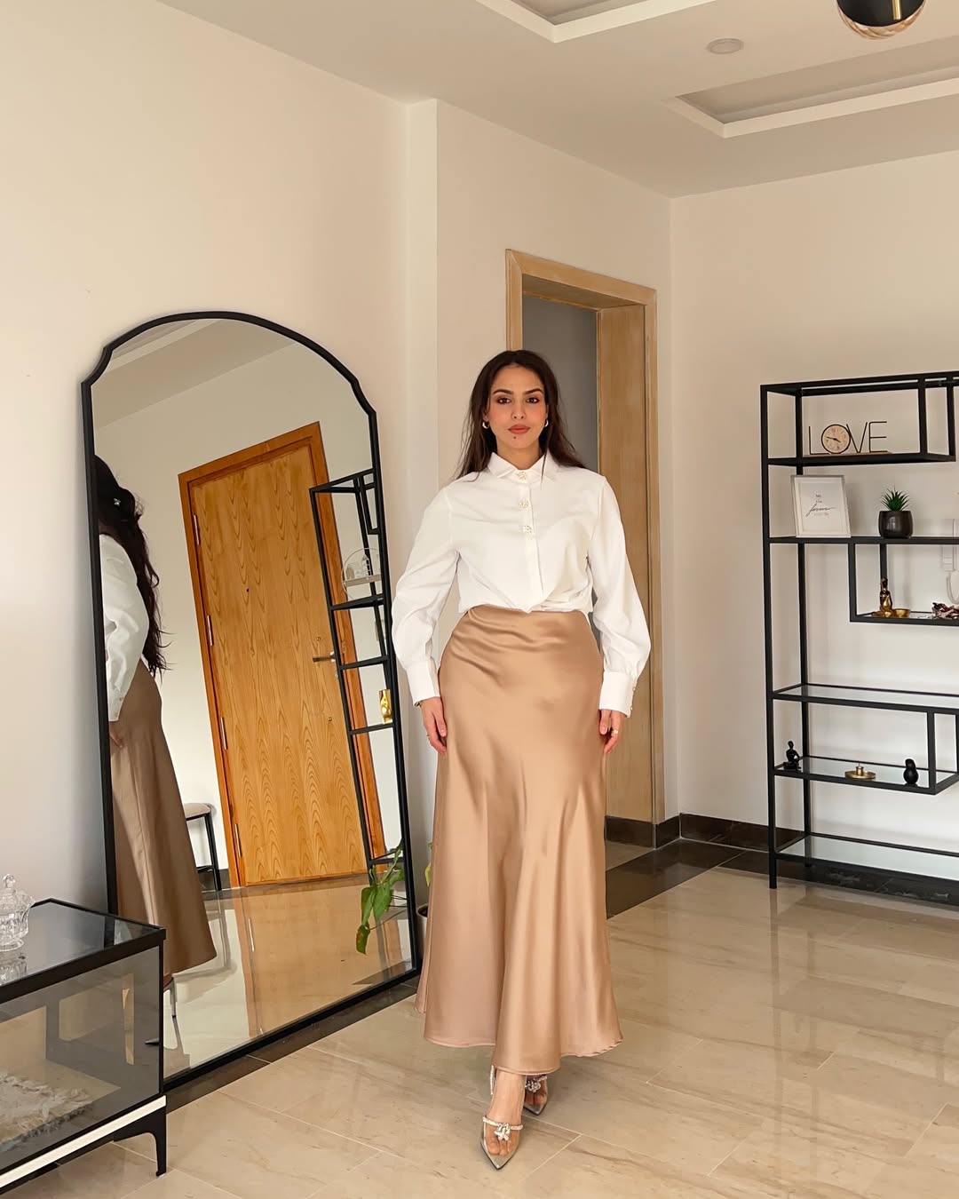 Basic Jupe en Satin