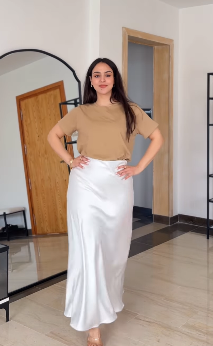 Basic Jupe en Satin