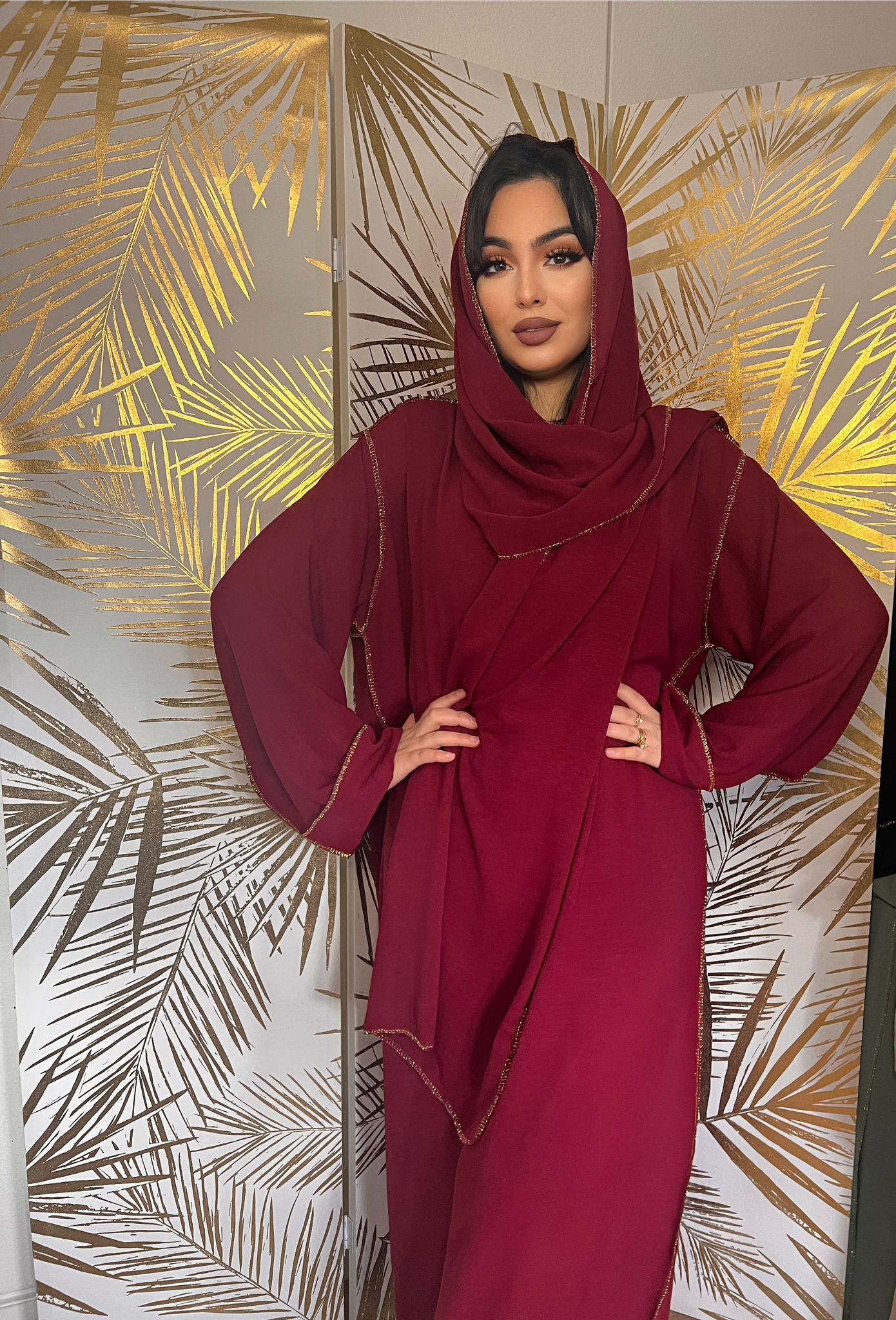 Abaya Samah avec Foulard intégré