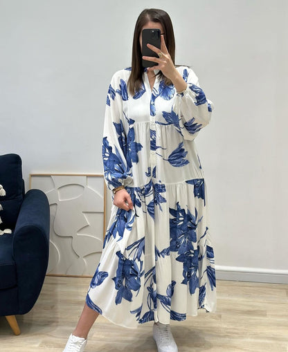 Robe Fleuri en Lin