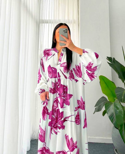 Robe Fleuri en Lin