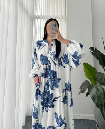 Robe Fleuri en Lin