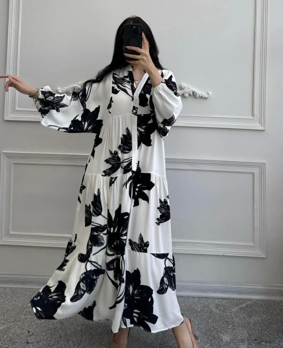 Robe Fleuri en Lin