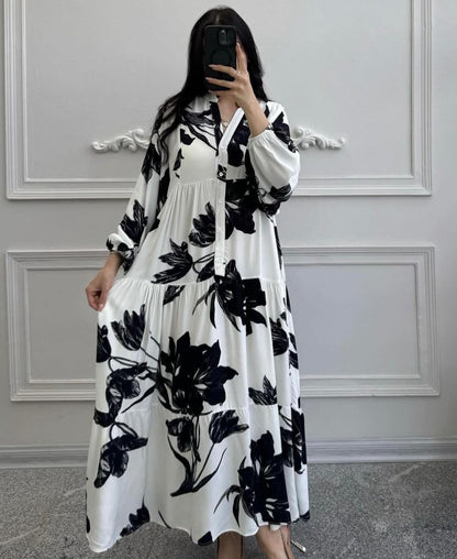 Robe Fleuri en Lin