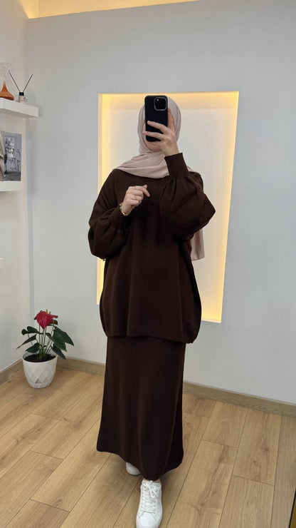 Jupe et tricot en Laine