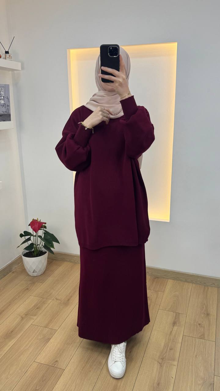 Jupe et tricot en Laine