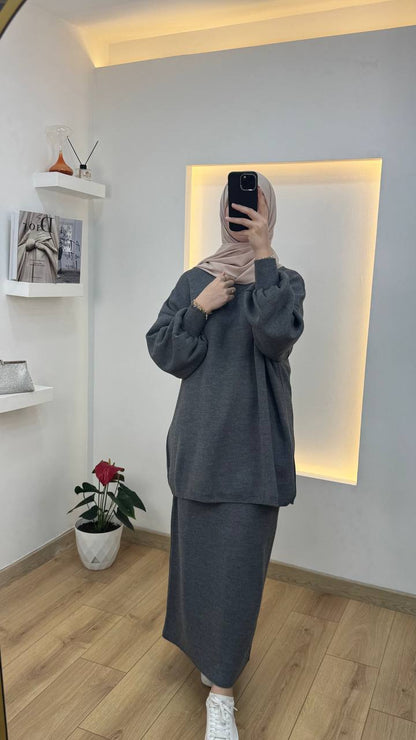 Jupe et tricot en Laine