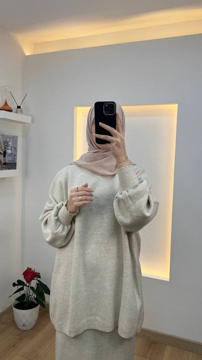 Jupe et tricot en Laine