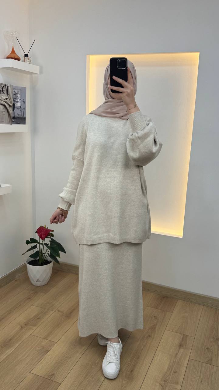 Jupe et tricot en Laine