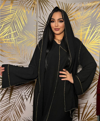 Abaya Samah avec Foulard intégré