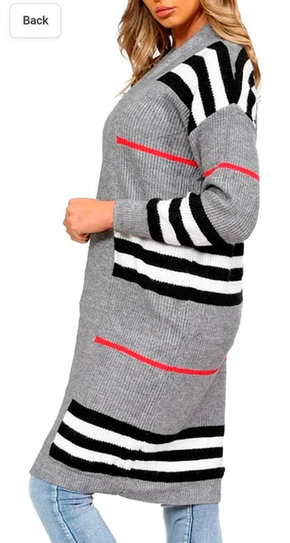 Cardigan trico long