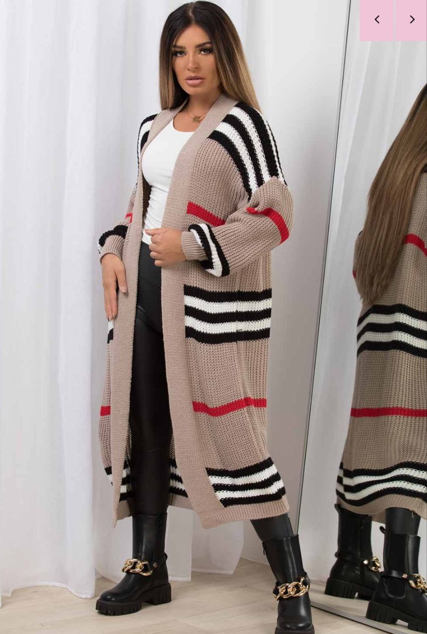 Cardigan trico long